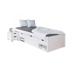 Lit Enfant Multi-Rangements 'Clark' 90x200cm Blanc