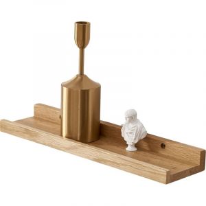 &Eacute;tag&egrave;re Murale, 30cm &Eacute;tag&egrave;re Flottante en Bois de ch&ecirc;ne Massif, Rustique Etagere Bois pour Salon, Cuisine, Chambre, Salle de Bain
