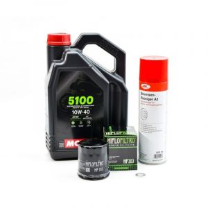 Kit Entretien Vidange pour KAWASAKI VN 800 de 1995 &agrave; 1999 - MOTUL 5100 10W40 4L