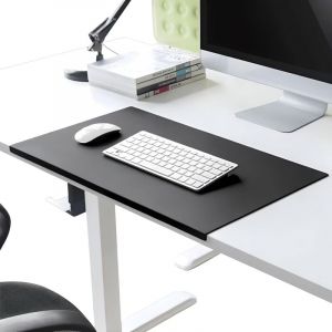 Sous-main de bureau extra large en cuir PU avec rebord,Tapis de bureau &eacute;tanche avec protection des bords,Antid&eacute;rapant et pour ordinateur 70x32cm