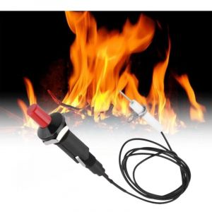 CHOYCLIT Allumage Piézo , Allumeur à Bouton Poussoir, Professionnel PP Plastique Allumeur Piezo d'étinc Avec 1 m Cable pour Foyer Au Gaz, Allumeur,
