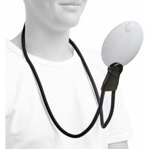 Loupe 3 en 1 loupe Tour de Cou loupe Mains Libres loupe sur , XU,Pied loupe de Table loupe &agrave; Main grossissement Optique 200% ou 400% - KZQ
