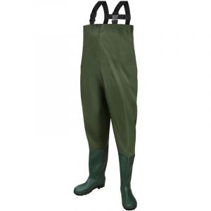 Randaco Waders, pantalons de p&ecirc;che, pantalons de p&ecirc;che, pantalons de bassin,pantalons de wading avec bottes PVC caoutchouc 42/43
