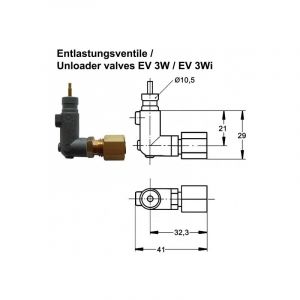Soupape de décharge EV3W pour pressostat Condor 201076