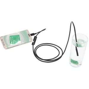 Cam&eacute;ra endoscope USB Android 7 mm HD &eacute;tanche avec 6 LED r&eacute;glables pour smartphone Android, tablette, ordinateur portable