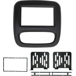 Kit de Fa&ccedil;ade d'autoradio St&eacute;r&eacute;o 2 DIN Compatible pour Renault Trafic pour Opel Vivaro 2015 +