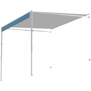 Mophorn - Kit complet d'auvent manuel pour camping-car - Auvent rétractable de 18 pi avec cadre en alliage d'aluminium, auvent extérieur adapté à la