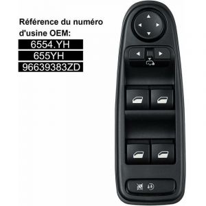 Commande Leve Vitre C4 Picasso 6554.YH Commutateur Interrupteur Bouton Lve Vitre Pour Citroen C4 Grand Picasso