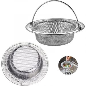 Csparkv - 11 x 3 x 8 cm), lot de 2 passoires d'&eacute;vier avec poign&eacute;e en acier inoxydable, grille d'&eacute;vier de cuisine, bouchon d'&eacute;vier de cuisine, filtre