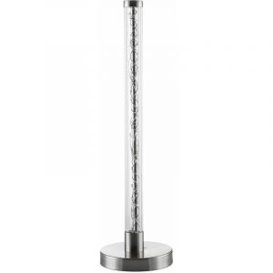 Nino Leuchten - Lampe de table lampe de chevet color&eacute;e lampe de chambre argent&eacute;e lampe de table rgb, m&eacute;tal, led rgbw 1,2W, h 42 cm