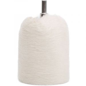 Perceuse &eacute;lectrique avec disque de polissage en tissu blanc (60mm) - Outil multifonction