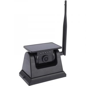 Caméra de Recul Solaire Magnétique WiFi, Caméra de Recul, Vision Nocturne Rechargeable, étanche pour Voitures, Remorque de Voyage, Pick-up,