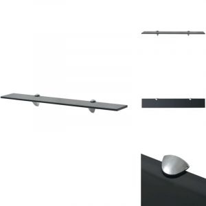 Vidaxl - tagère murale Verre 70 x 10 cm 8 mm - Etagere Murale - Étagère Design - Étagère Verre - Étagère Noir - Étagère Salle De Bain