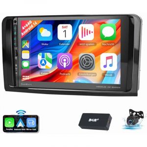 Pour Mercedes Benz ML/GL Klasse W164 X164 Android 15 Autoradio GPS WIFI 4+64G DAB CAM