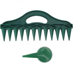 Bluedeer - Kit de distribution de semences de semis, ensemble de 2 pièces, graines de pot de terre à 12 trous, outil de semoir à main de jardin,