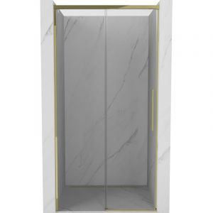 Mexen - Rox porte de douche coulissante 135 cm, transparent, dor&eacute; - 8C2-135-000-50-00