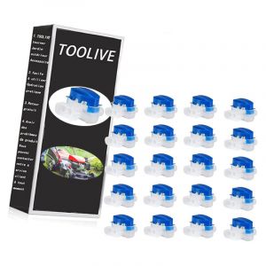 Bluedeer - Lot de 20 raccords de c&acirc;bles &ndash; Kit de r&eacute;paration id&eacute;al pour Husqvarna Automower 3M Scotchlok 314 &ndash; bornes de Connexion &eacute;tanches