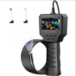 Industrial Endoscope - 2.4 Inch ips Borescope Inspection Camera, 1440P hd 2.0 mp Endoscope Camera with 6 Adjustable LEDs, Digital Endoscope 8mm IP67