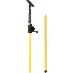 Blurte Trépied de niveau laser, 4 m de hauteur réglable Barre de support télescopique Support de poteau télescopique 5/8" ou 1/4" Filetage Lift