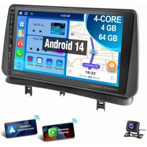 Pour Renault Clio 3 2005-2014 Android 14 Autoradio Carplay GPS USB Type-C 4+64G CAM