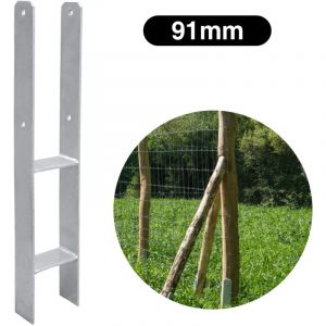 6x Ancres h support de poteau Ancre de poteau Ancre de poteau Ancre de poteau Douille de sol 91 mm - Einfeben