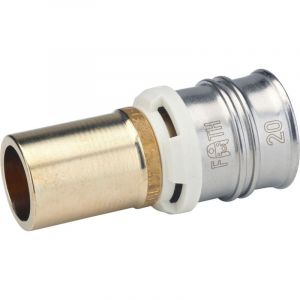 Raccord passerelle tube cuivre / tube multicouches - Diamètre: 20x2 mm - Cuivre 18