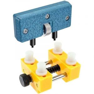 Outil Etau Porte Mouvement Ouvre Bo&icirc;tier de Montre Cadran Fixateur pour Horloger et Outil pour Ouvrir Montre Bo&icirc;tier Visse Etanchee Fond Visse