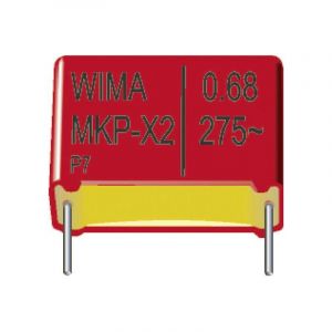 MKX2AW36806A00KSSD Condensateur anti-parasite MKP-X2 sortie radiale 0.68 µF 305 v/dc 10 % 1 pc(s) S803071 - Wima