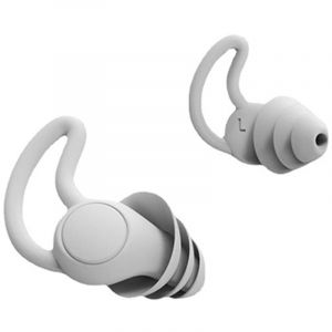 1 Paires Bouchons d'Oreilles Réutilisables En Silicone Bouchon d'Oreille Anti-Bruit Boules Quies Pour Dormir Ronfler Voyager Travailler Gris - Tonysa
