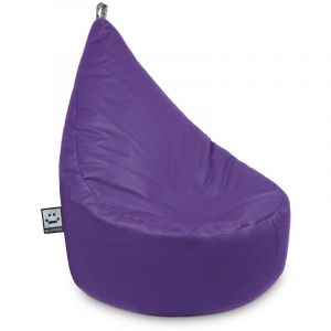 Pouf Fauteuil Similicuir Indoor Lilas Happers xl