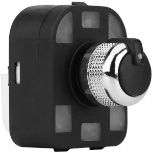 Kkmoon - Interrupteur de Rétroviseur Chromé pour Audi A6L C6 - Référence 4F0 959 565 - Design Noir & Chrome - Compatible A2/A3/A4 - Qualité oem