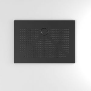 Iperbriko - Receveur de douche 70x100 en c&eacute;ramique noire