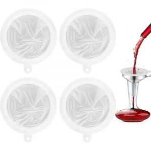4 Pi&egrave;ces 100/200/300/400 Filtre &agrave; Tamis Fin Filtre Alimentaire de Maille Passoire Alimentaire en Nylon Filtre &agrave; Tamis de Cuisine pour Jus Lait Vin