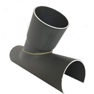 Selle de branchement PVC 160x125 mm à 45 degré, long de 38 cm
