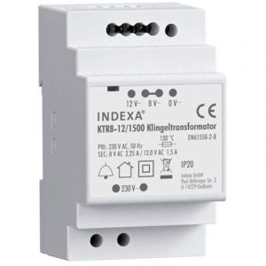 Pentatech - 32126 Transformateur pour sonnette 8 v/ac, 12 v/ac