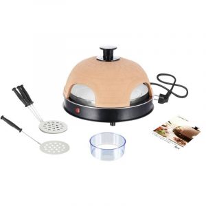 Emerio - PO-115985 Fabricant de pizzas et de fours de 4 Pizza(s) 900 w Noir, Orange