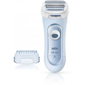 Jamais utilis&eacute;] Braun Silk-epil Lady Shaver 5-160 Rasoir electrique - Femme - 3 en 1 - Sans Fil - Technologie Wet + Dry - Bleu