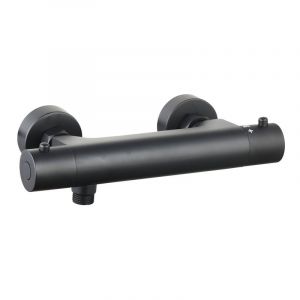 Paini France Robinetterie - Mitigeur douche thermostatique mural cox - Epoxy Noir Mat