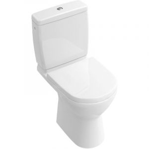Villeroy&boch - O.novo - cuvette de wc Compact, sortie arri&egrave;re, DirectFlush, CeramicPlus, blanc alpin 5689R0R1