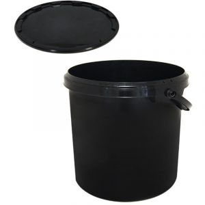 Seau de conservation noir 10.7L &Oslash;268mm avec anse - Platinium