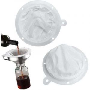 Filtre Alimentaire, Filtre &agrave; Passoire de Cuisine en Nylon, Filter Jam Straining, Mesh Tamis pour Filtrage du le Vin, le Jus, le Lait, le Caf&eacute;, 200