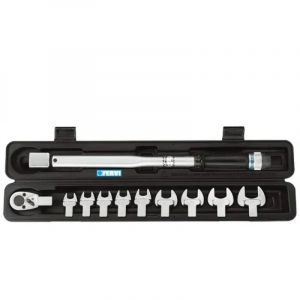 Clé dynamométrique Fervi 0803/S210 40 - 210 Nm avec jeu d'accessoires