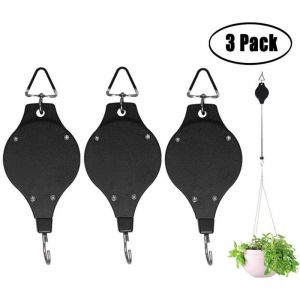 Poulie pour Plantes Robuste et Facile à Atteindre Rétractable Poulie pour Plantes Suspension pour Suspendre Les Crochets de Paniers de Fleurs pour