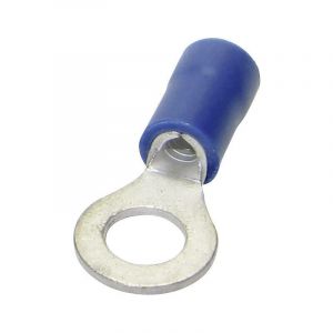 Tru Components - 1583066 Cosse à oeillet Section max.=2.50 mm² ø du trou=3.70 mm partiellement isolé bleu 1 pc(s) S627881