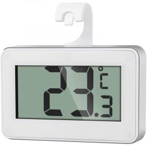 Mini Thermomètre Réfrigérateur Numérique, Magnétique Thermometre Congélateur avec Crochet, Thermometre Frigo Digital pour la Maison, Restaurants, Bars