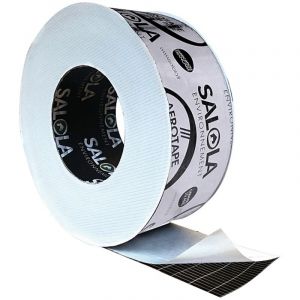 ADH&Eacute;SIF 25M TRANSPARENT POUR PARE-PLUIE / PARE-VAPEUR / SOUS-TOITURE AEROTAPE PREMIUM en 60mm de marque SALOLA