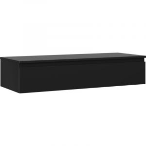 Mexen Orio meuble de salle de bains sous lavabo 120 cm avec plateau, 1 tiroir, noir mat - 91A10-12023-1-BFC71