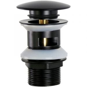 Promotion Universelle G1 1/4' Laiton Bonde de Lavabo Pop up Bonde de Vidange pour Lavabo avec trop-plein Trop Plein, Syst&egrave;me clic-clac, Installation