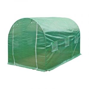 Le Poisson Qui Jardine - Serre de Jardin Tunnel en B&agrave;che Souple 300 x 200 x 200 cm. Fabriqu&eacute;e en poly&eacute;thyl&egrave;ne - Vert