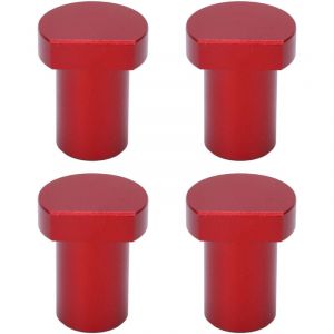 4 pi&egrave;ces banc chiens 19mm diam&egrave;tre &eacute;tabli cheville en alliage d'aluminium haute r&eacute;sistance bois bureau arr&ecirc;t Tenon rouge